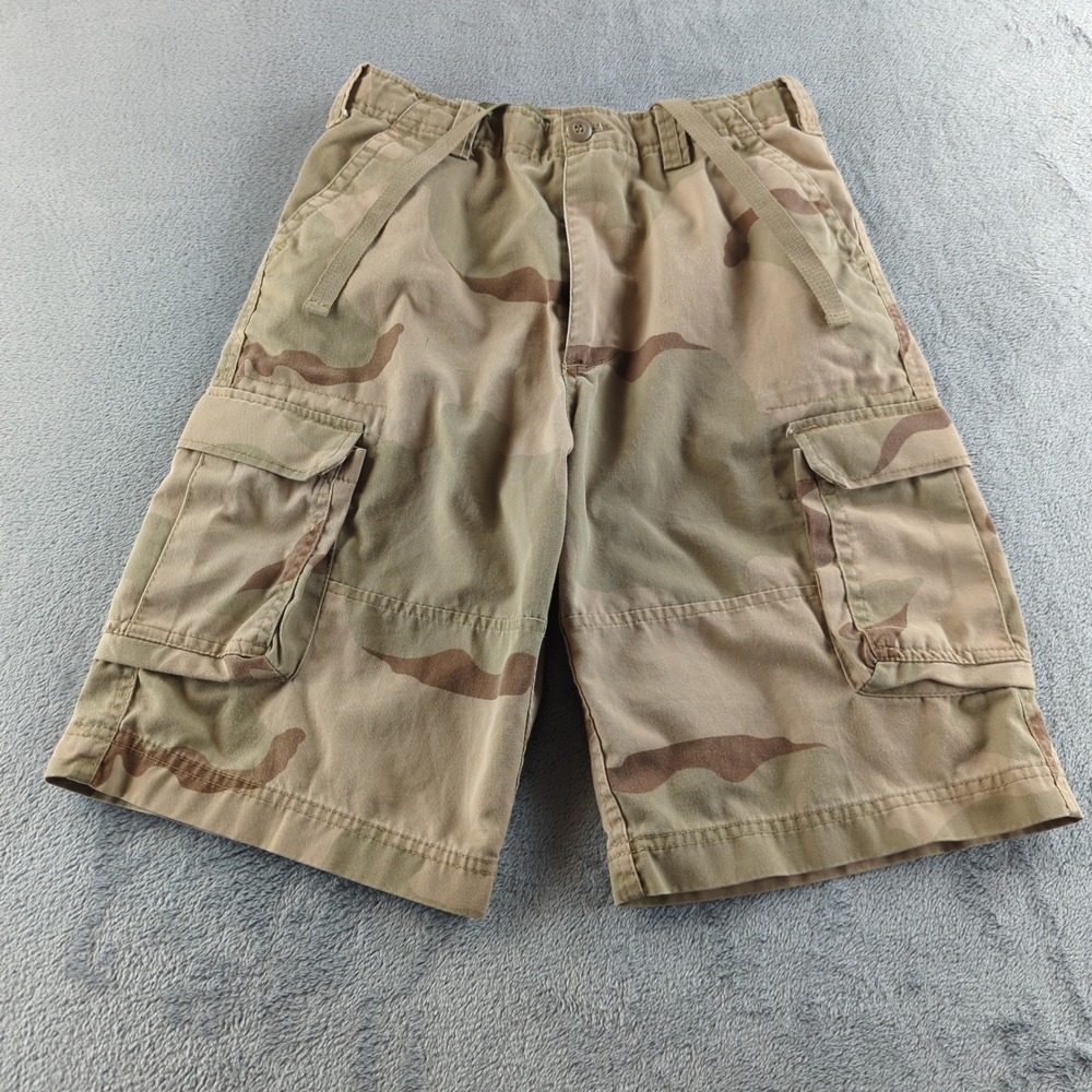 Vintage 90s Military Cargo Shorts Mens Large 32 Desert Camo AS IS REPAIR PROJECT